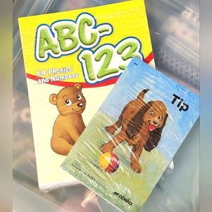 Abeka K-4  ABC123 Phonics and Numbers bundle and Animal Friends books 1-8